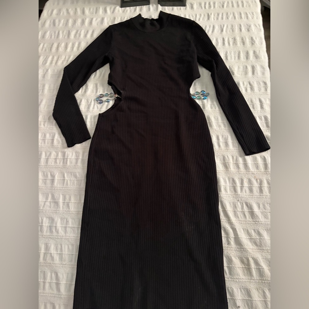 Marciano Black Long Sleeve Dress